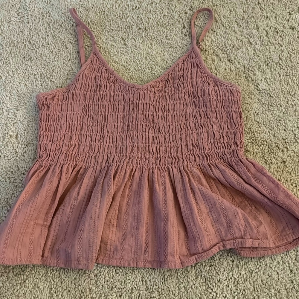 pink tank top size xs